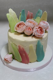 brushstroke cake